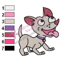 Pinky the Chihuahua Embroidery Design